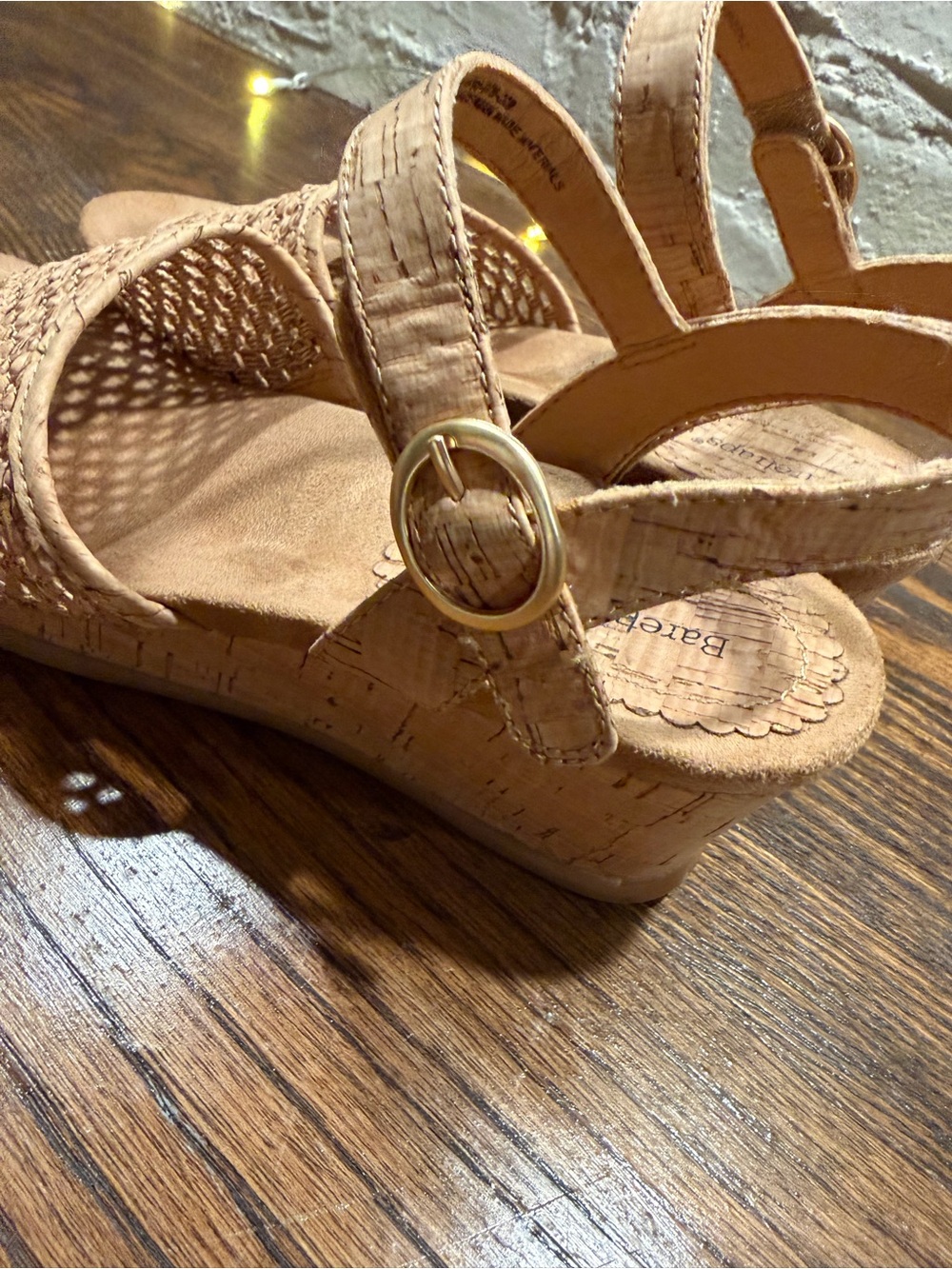 BareTraps Woven Beige Slingback Sandals - Picture 5 of 12